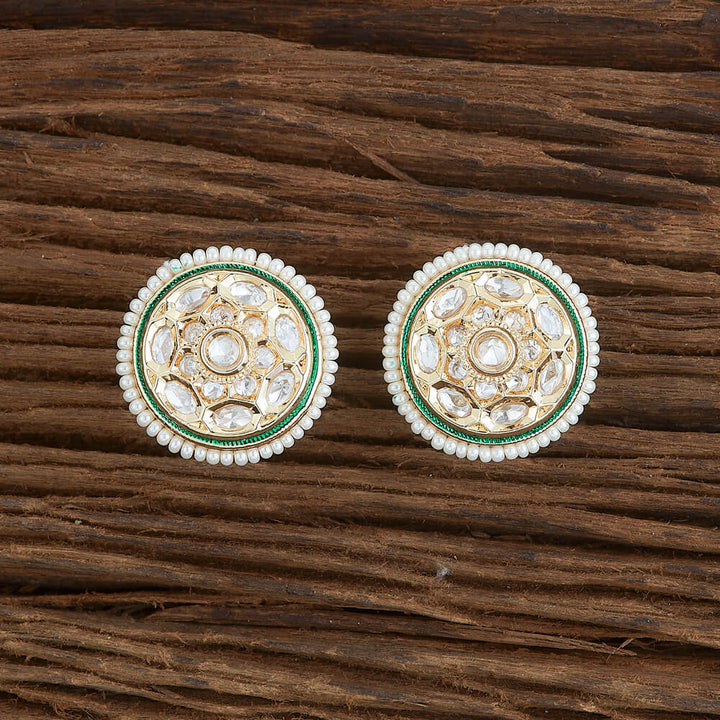 Kundan Meenakari Earring With Gold Plating 302252