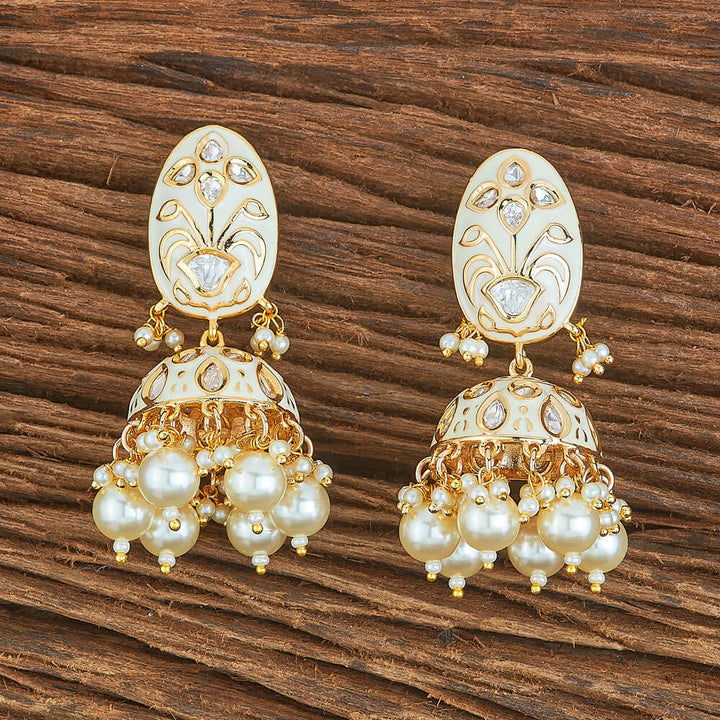 Kundan Meenakari Earring With Gold Plating 302274