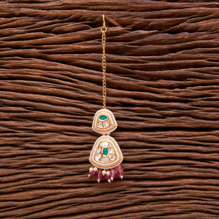 Kundan Moti Tikka With Gold Plating 302353