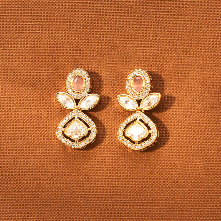 Kundan Classic Earring With Gold Plating 302423