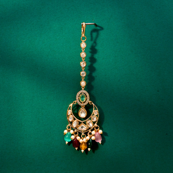 Kundan Chand Tikka With Gold Plating 302433