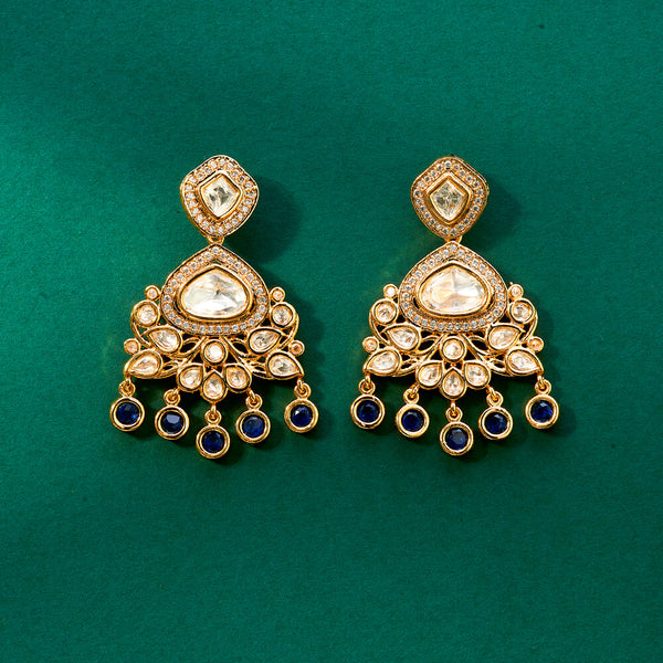 Kundan Classic Earring With Gold Plating 302437