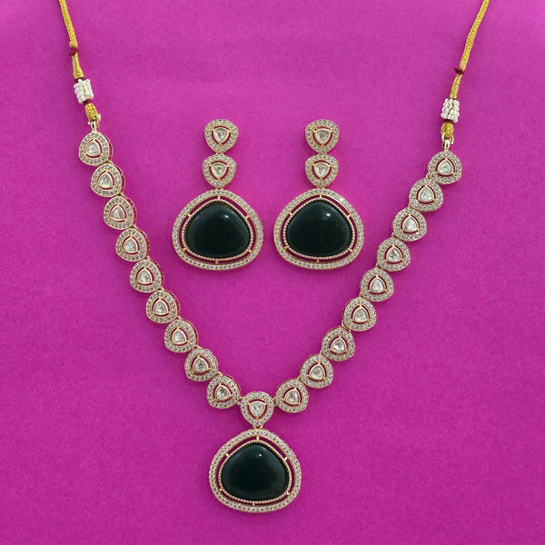 302963 Kundan Classic Necklace With Carat Plating