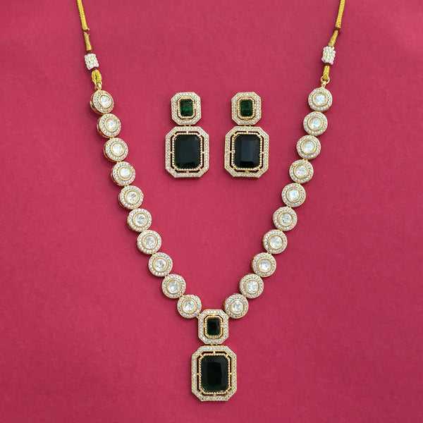 302979 Kundan Classic Necklace With Gold Plating