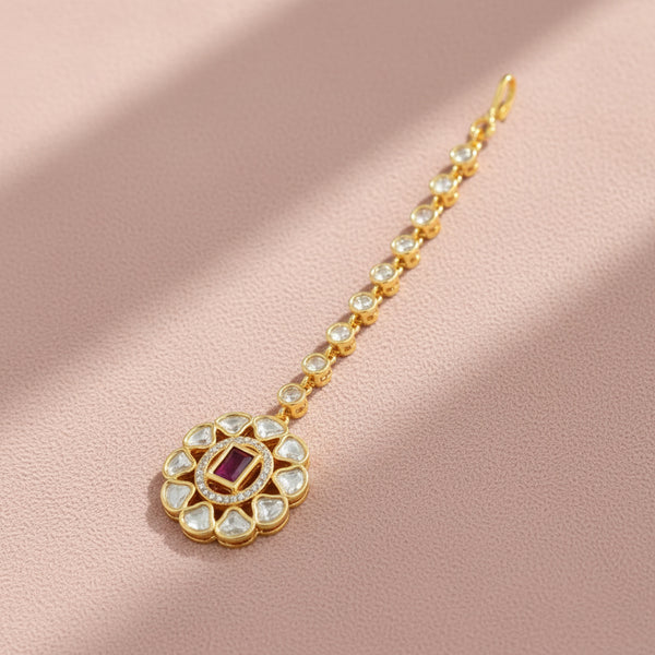 303030 Kundan Classic Tikka With Carat Plating