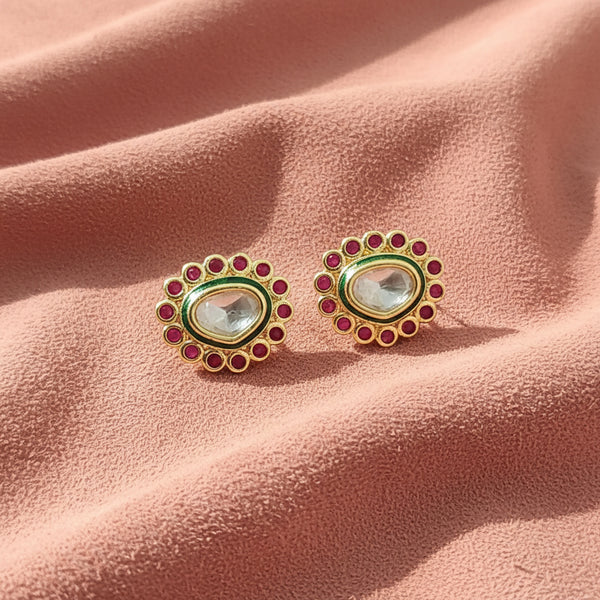 303065 Kundan Tops With Gold Plating