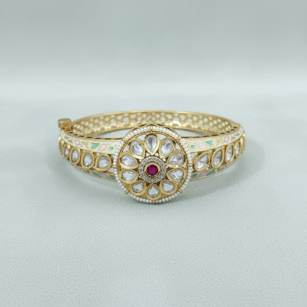 303200 Kundan Openable Kada With Carat Gold Plating