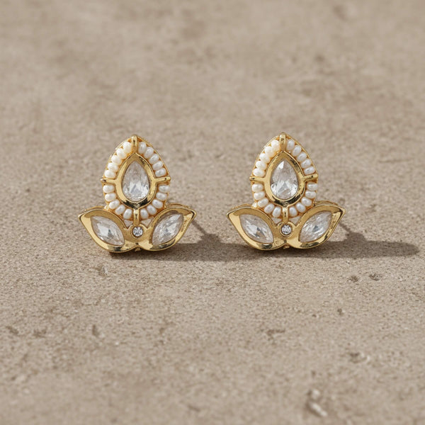 303247 Kundan Tops With Carat Gold Plating