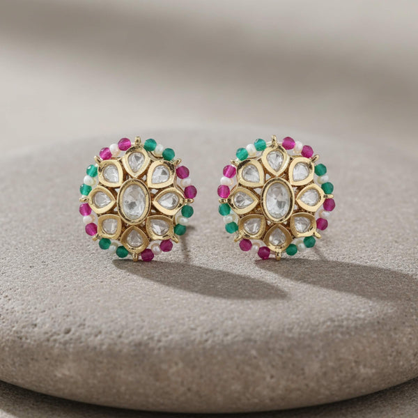 303249 Kundan Tops With Carat Gold Plating