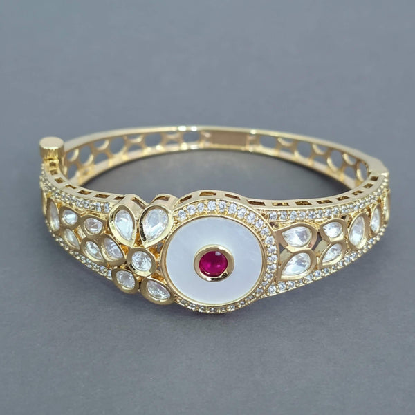 303325 Kundan Classic Kada With Carat Gold Plating