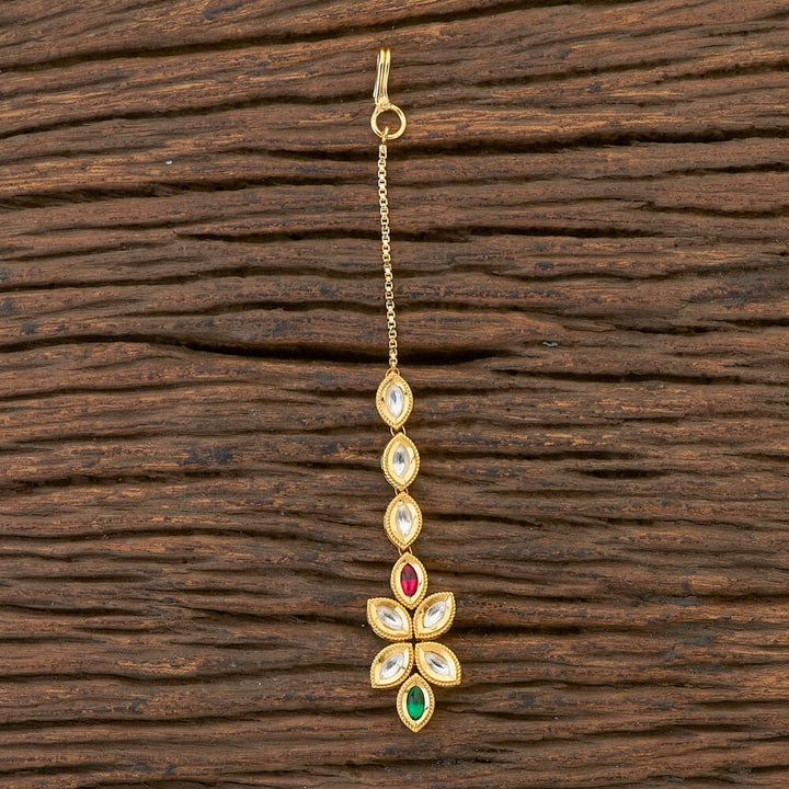 Kundan Classic Tikka With Gold Plating 350448