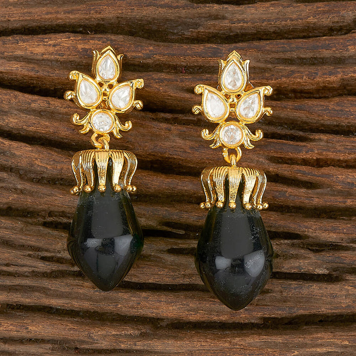 Kundan Classic Designer Earring With Gold Plating 350551