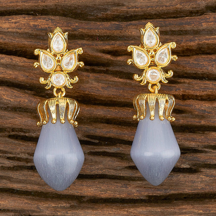 Kundan Classic Designer Earring With Gold Plating 350551