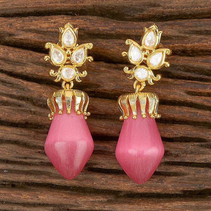 Kundan Classic Designer Earring With Gold Plating 350551