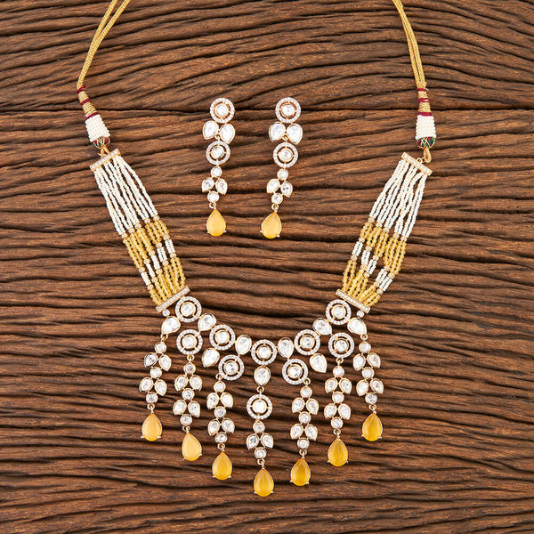 Kundan Bandhai Necklace With Gold Plating 351102