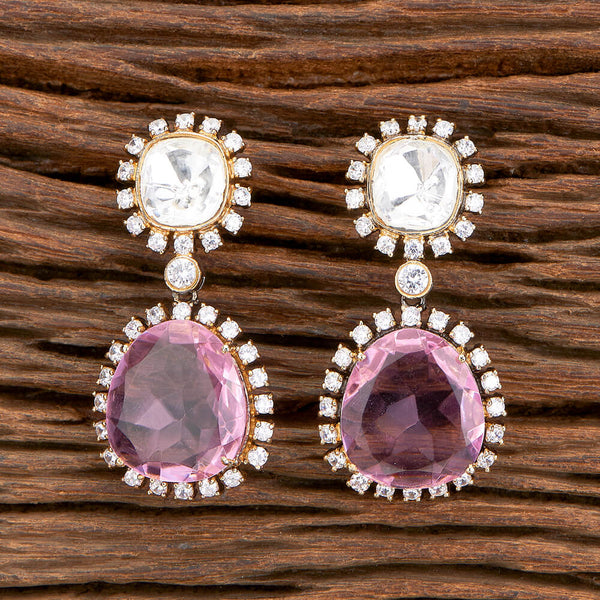 Kundan Classic Earring With Black Plating 351390