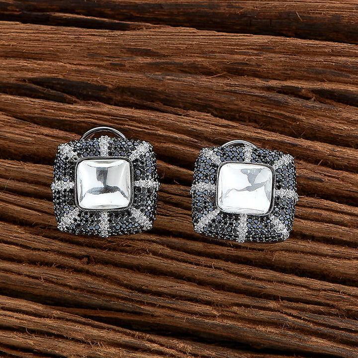 Kundan Nano Stone Tops With Black Plating 351477