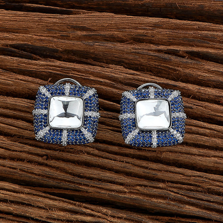 Kundan Nano Stone Tops With Black Plating 351477