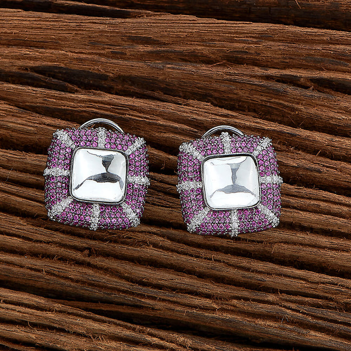 Kundan Nano Stone Tops With Black Plating 351477