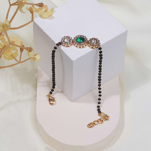 351522 Antique Hand Mangalsutra Bracelet With Gold Plating