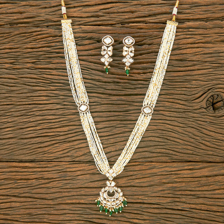 Kundan Classic Mala Necklace With Gold Plating 351528