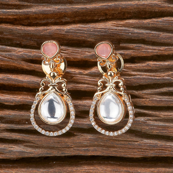 Kundan Classic Earring With Gold Plating 351565
