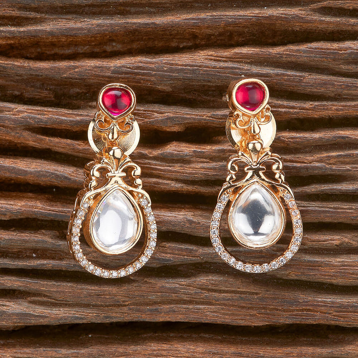 Kundan Classic Earring With Gold Plating 351565