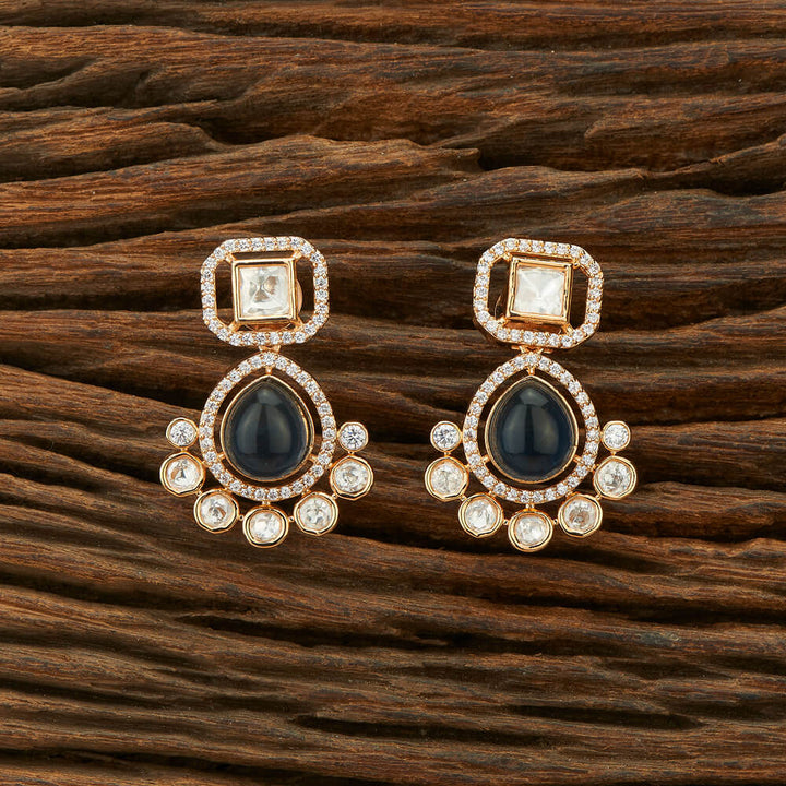 Kundan Classic Earring With Gold Plating 351619