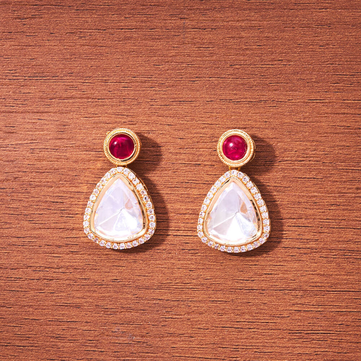 Kundan Classic Earring With Gold Plating 351808