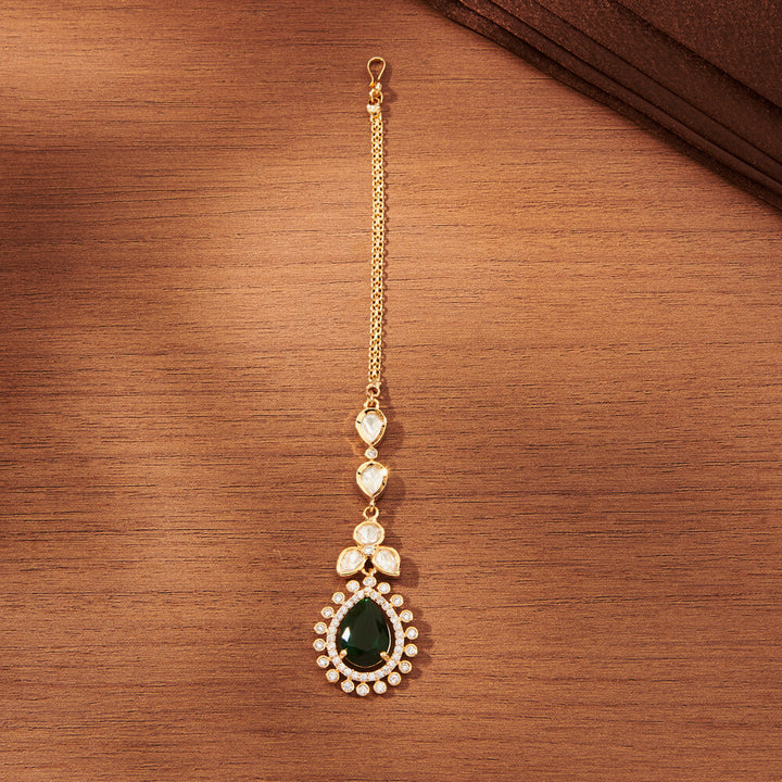 Kundan Classic Tikka With Gold Plating 351813