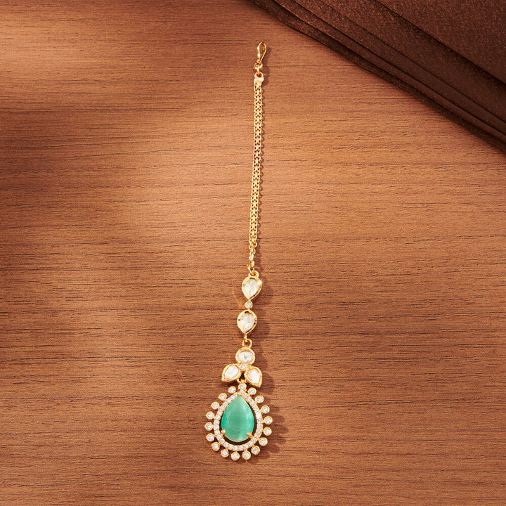 Kundan Classic Tikka With Gold Plating 351813