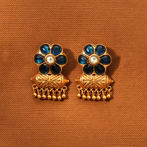 Kundan Classic Earring With Gold Plating 351856