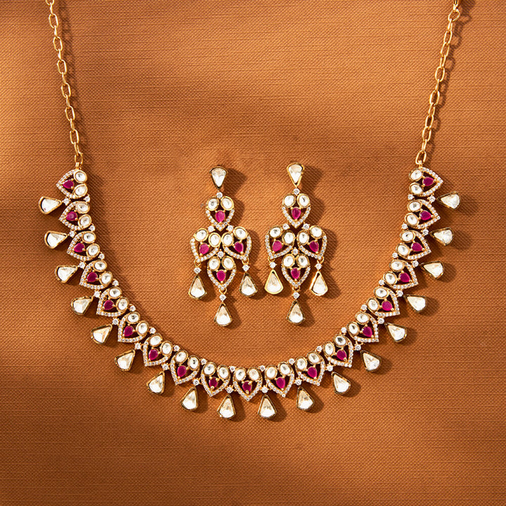 Kundan Classic Necklace With Gold Plating 351858