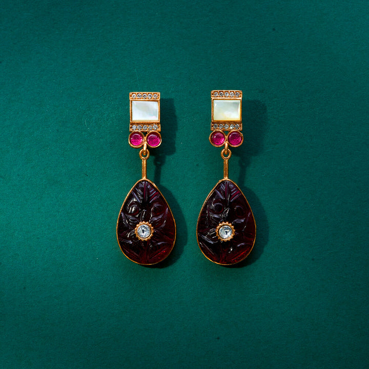 Kundan Classic Earring With Gold Plating 351886