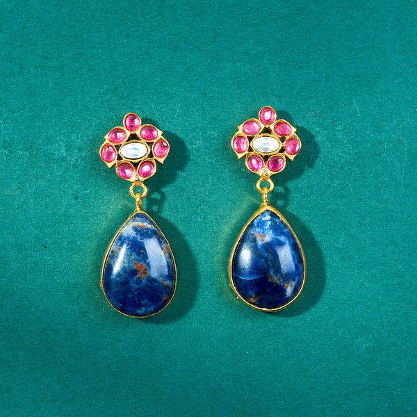 351972 Kundan Delicate Earring With Gold Plating