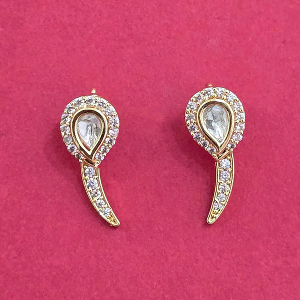 352293 Kundan Earcuff With Gold Plating