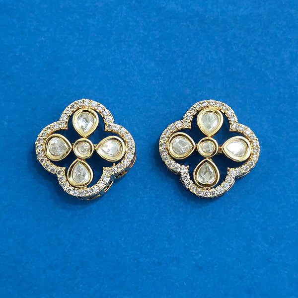 352518 Kundan Tops With Carat Gold Plating
