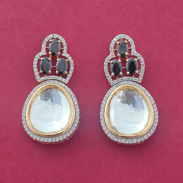352584 Kundan Classic Earring With Carat Gold Plating