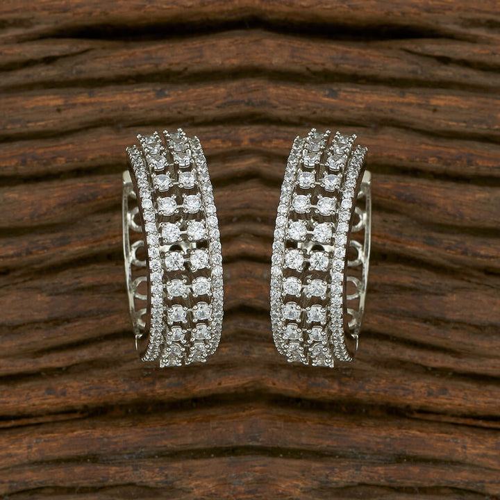 Cz Balis With Rhodium Plating 413736