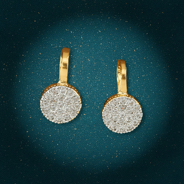 414400 Cz Delicate Nose Ring With 2 Tone Plating