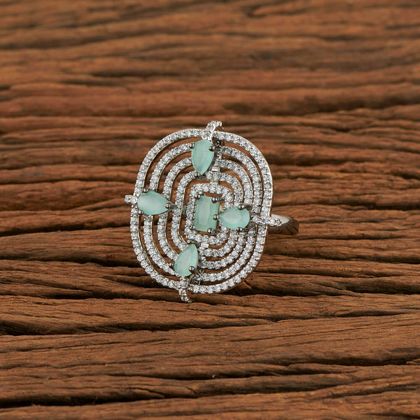 Cz Classic Ring With Black Plating 416738