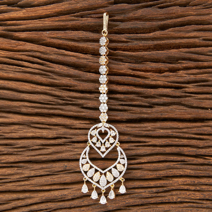 Cubic Zirconia Classic Tikka With 2 Tone Plating 422861