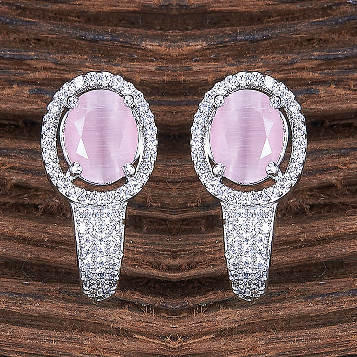 Cubic Zirconia Classic Bali With Rhodium Plating 424065