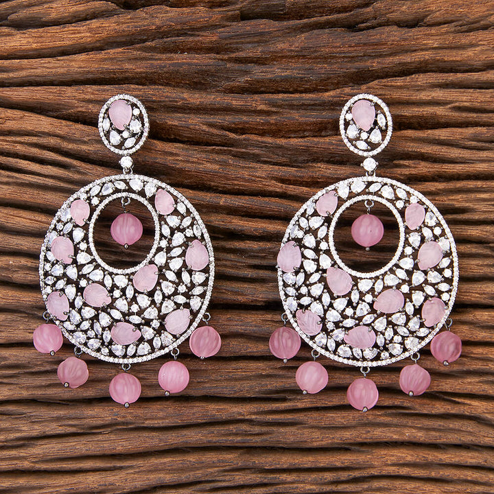 Cz Classic Earring With Black Plating 424919