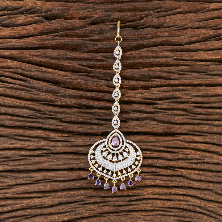 Cubic Zirconia Classic Tikka With 2 Tone Plating 426043