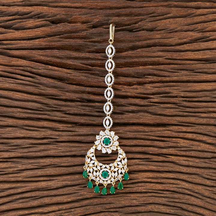 Cubic Zirconia Classic Tikka With 2 Tone Plating 426046