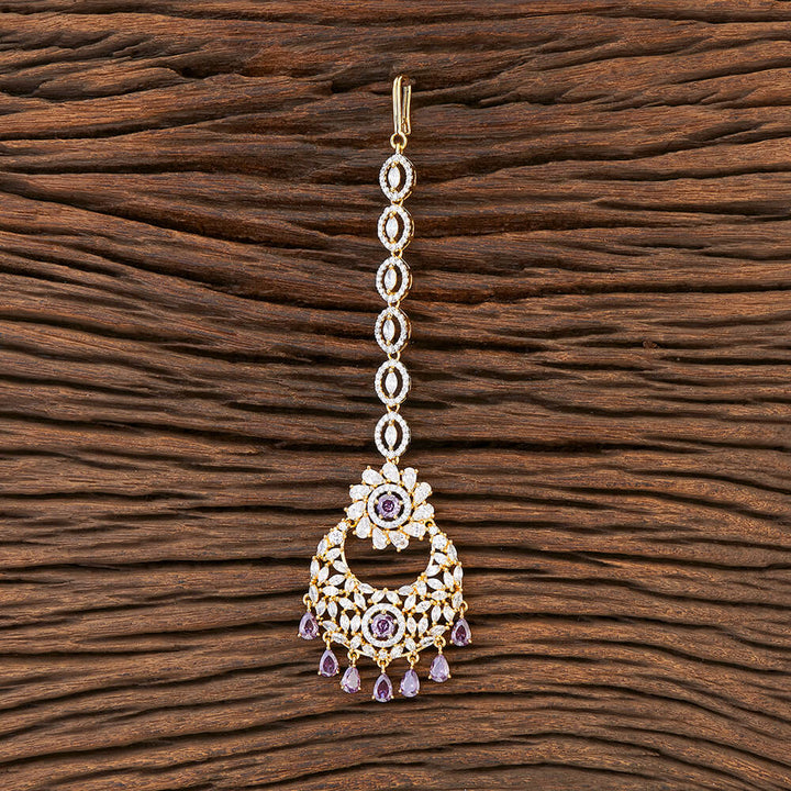 Cubic Zirconia Classic Tikka With 2 Tone Plating 426046