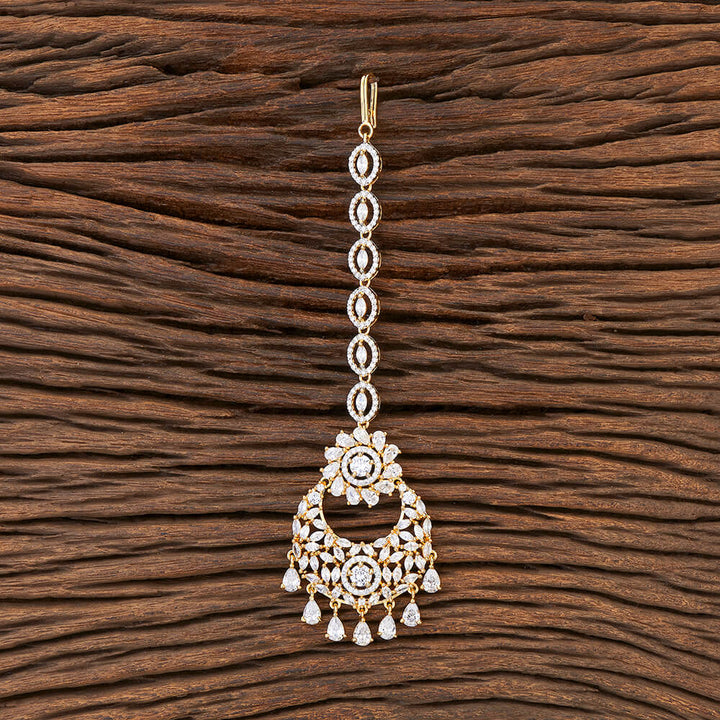 Cubic Zirconia Classic Tikka With 2 Tone Plating 426046