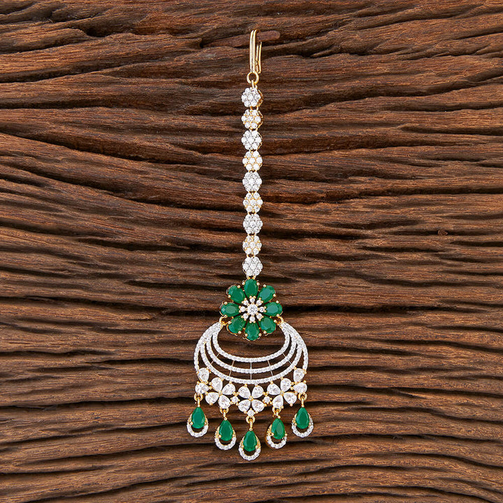 Cubic Zirconia Classic Tikka With 2 Tone Plating 426408