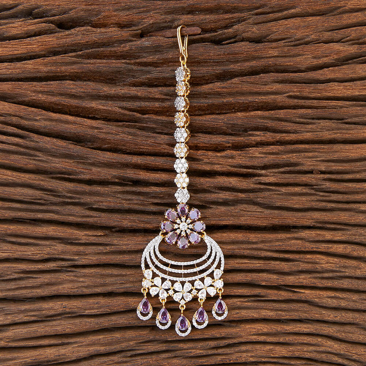 Cubic Zirconia Classic Tikka With 2 Tone Plating 426408